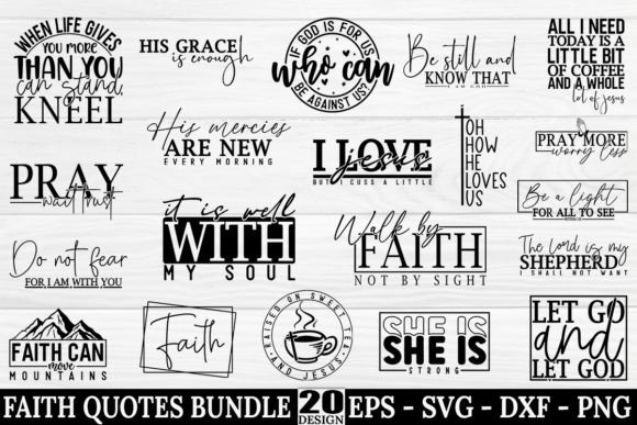 Faith Christian SVG Quotes Design Bundle Review