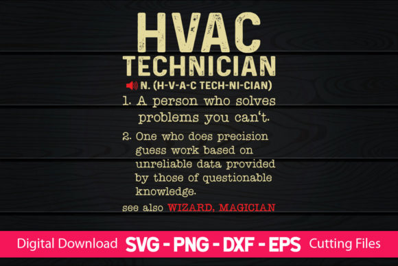 HVAC Technician Funny Definition Design Review