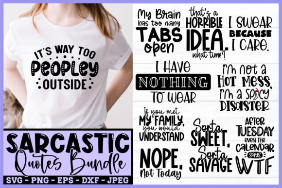 Sarcastic SVG Bundle 10 Funny Quotes Review